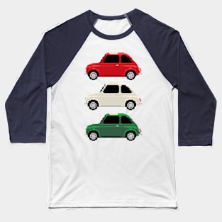 Fiat 500 Pixelart Baseball T-Shirt